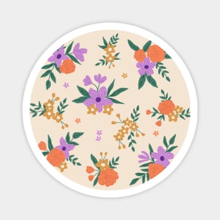 Floral bouquet - Cream Magnet